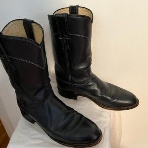 Justin brand Navy Blue Cowgirl Boots - mid calf, Size 6.5B, Great Condition